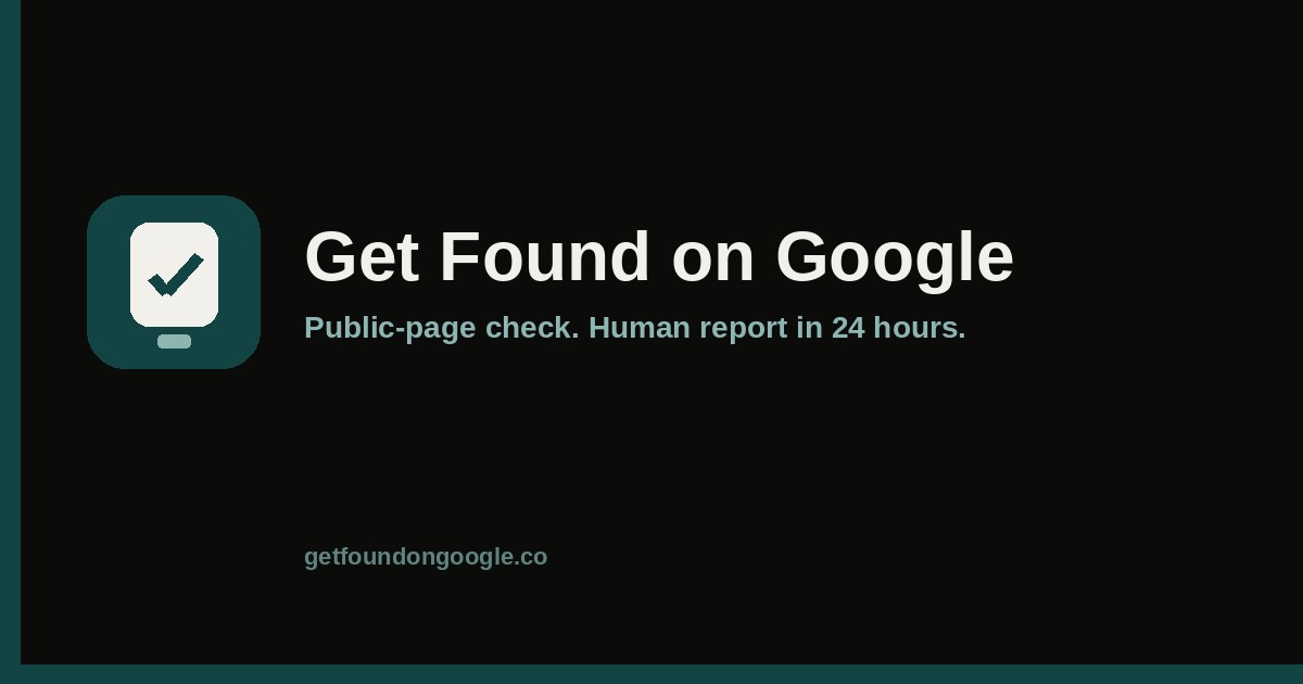Get Found on Google screenshot